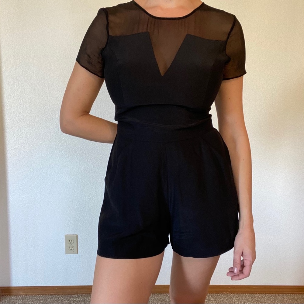 Parker silk romper